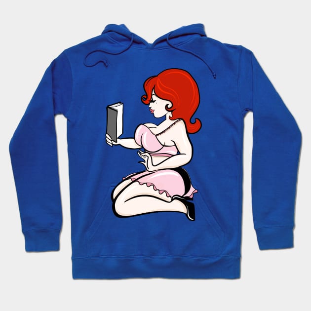 Reading Redhead Hoodie by LittleBunnySunshine